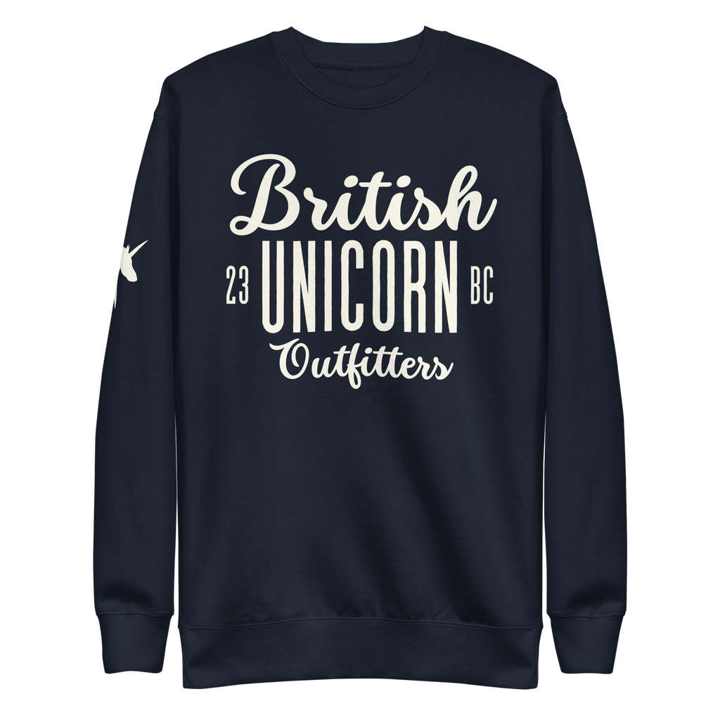 British Unicorn Outfitters Sweatshirt | Unisex Navy Blazer / S Sweatshirt Jolly & Goode
