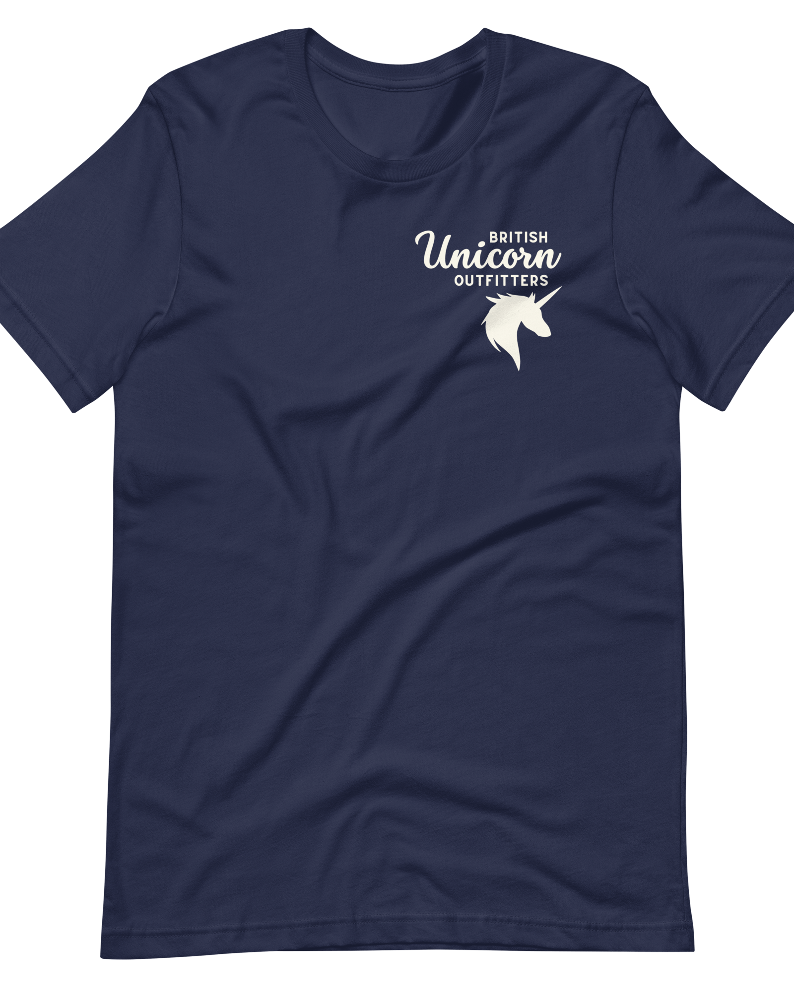 British Unicorn Outfitters T-shirt | Left Chest Navy / S Shirts & Tops Jolly & Goode
