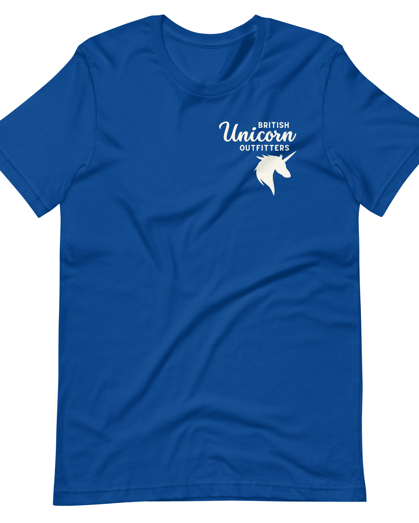 British Unicorn Outfitters T-shirt | Left Chest True Royal / S Shirts & Tops Jolly & Goode