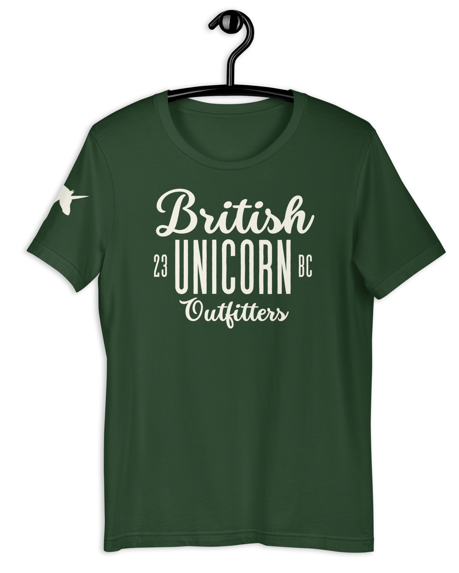 British Unicorn Outfitters T-shirt | Sleeve | Unisex Forest / S Shirts & Tops Jolly & Goode