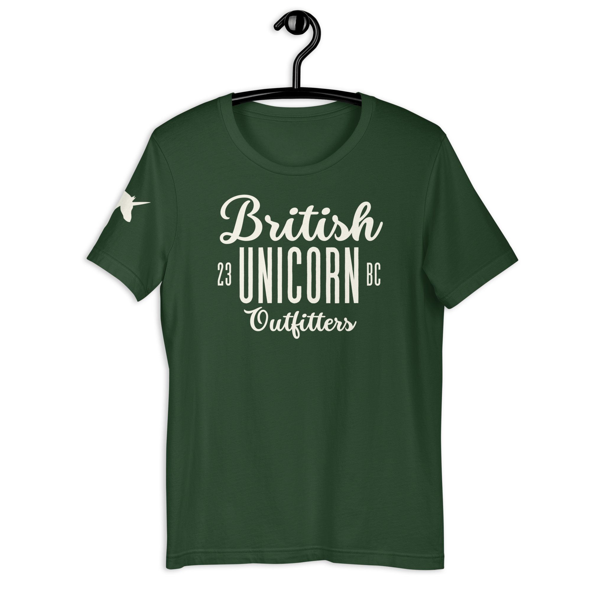British Unicorn Outfitters T-shirt | Sleeve | Unisex Forest / S Shirts & Tops Jolly & Goode