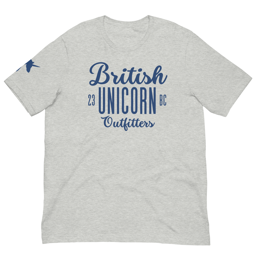 British Unicorn Outfitters T-shirt | Unisex Athletic Heather / S Shirts & Tops Jolly & Goode
