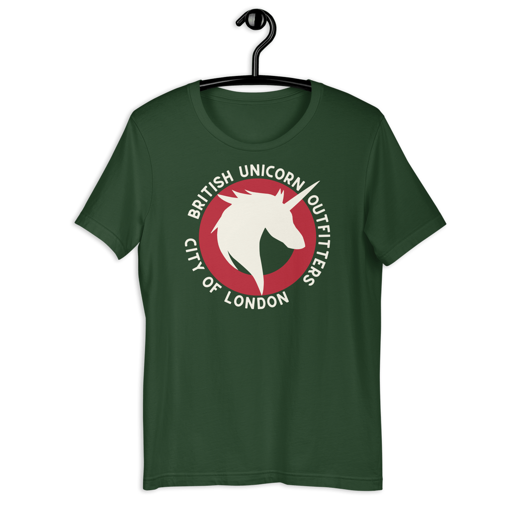 British Unicorn Outfitters T-shirt | Unisex Forest / S Shirts & Tops Jolly & Goode