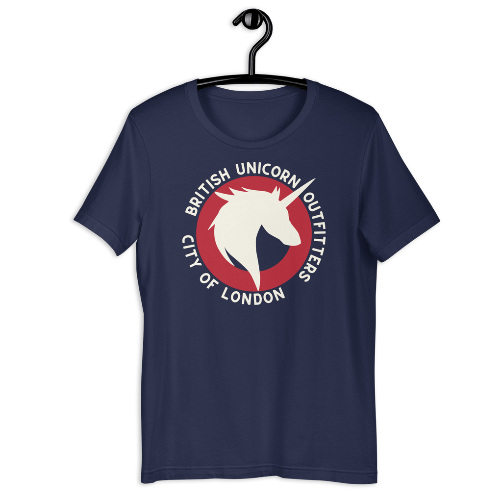 British Unicorn Outfitters T-shirt | Unisex Navy / S Shirts & Tops Jolly & Goode