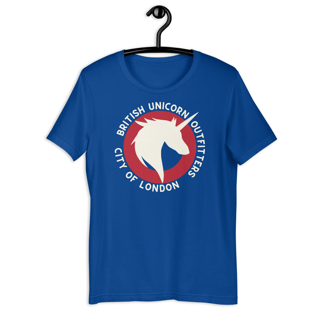 British Unicorn Outfitters T-shirt | Unisex True Royal / S Shirts & Tops Jolly & Goode