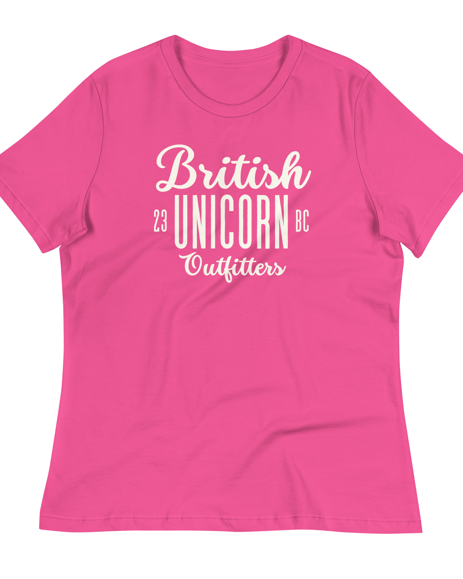British Unicorn Outfitters Women's Relaxed T-Shirt Berry / S Shirts & Tops Jolly & Goode