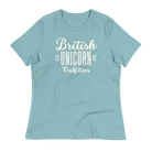 British Unicorn Outfitters Women's Relaxed T-Shirt Heather Blue Lagoon / S Shirts & Tops Jolly & Goode