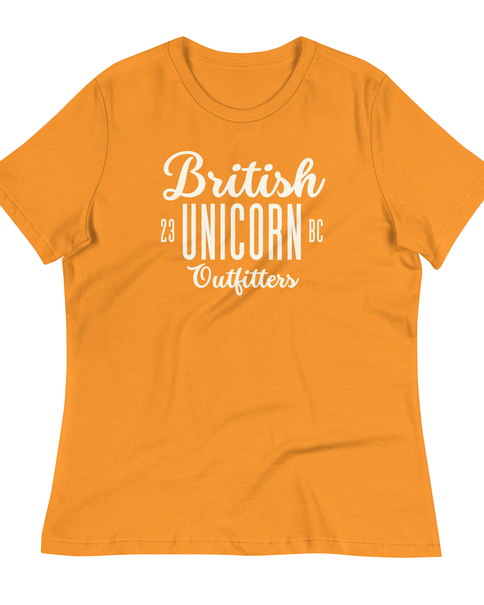 British Unicorn Outfitters Women's Relaxed T-Shirt Heather Marmalade / S Shirts & Tops Jolly & Goode