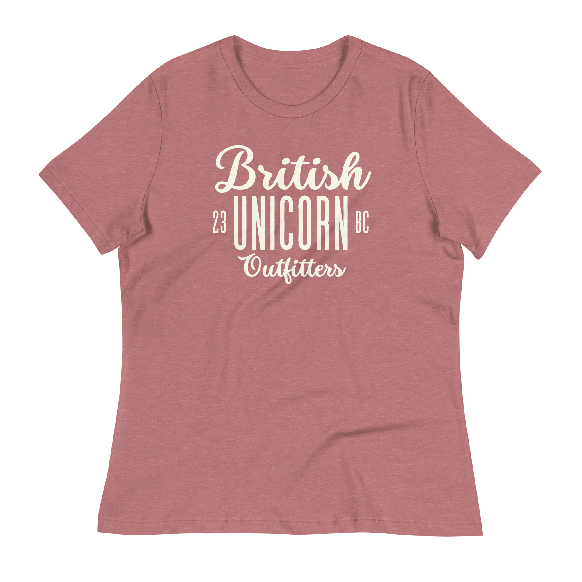 British Unicorn Outfitters Women's Relaxed T-Shirt Heather Mauve / S Shirts & Tops Jolly & Goode