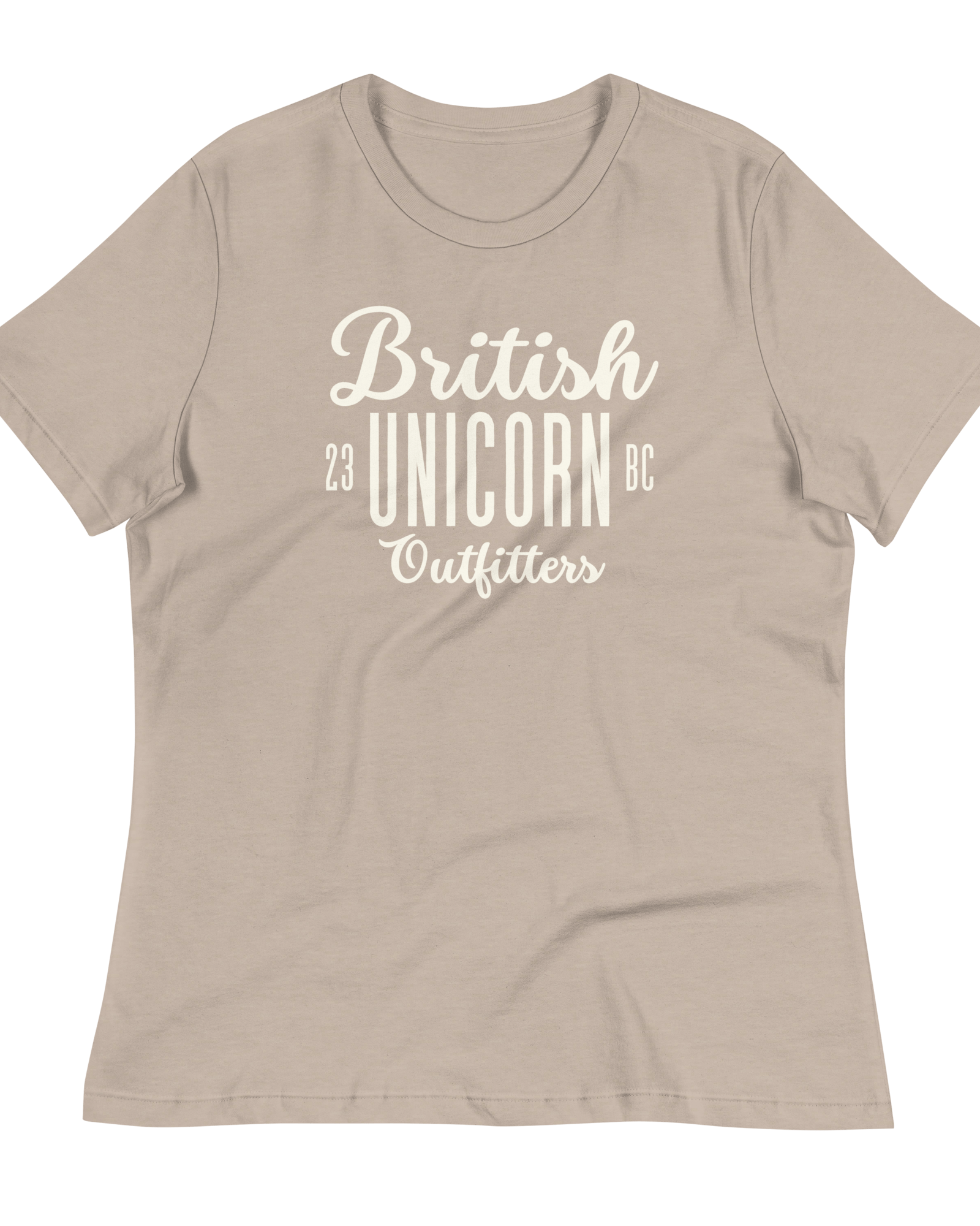 British Unicorn Outfitters Women's Relaxed T-Shirt Heather Stone / S Shirts & Tops Jolly & Goode