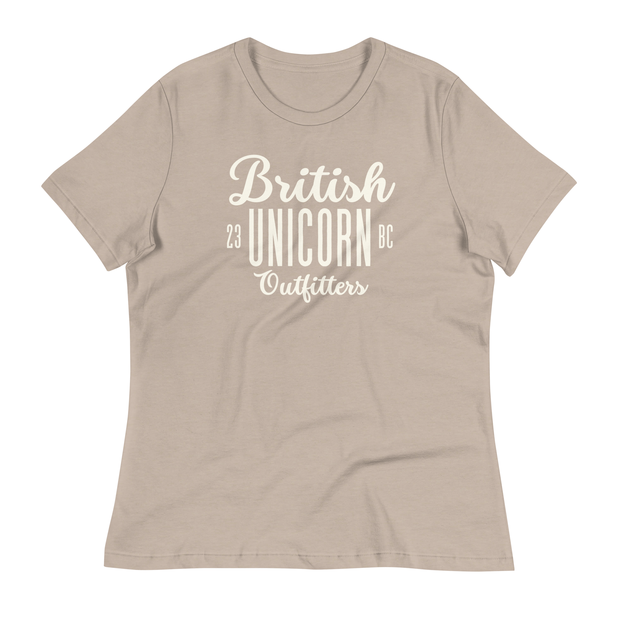 British Unicorn Outfitters Women's Relaxed T-Shirt Heather Stone / S Shirts & Tops Jolly & Goode