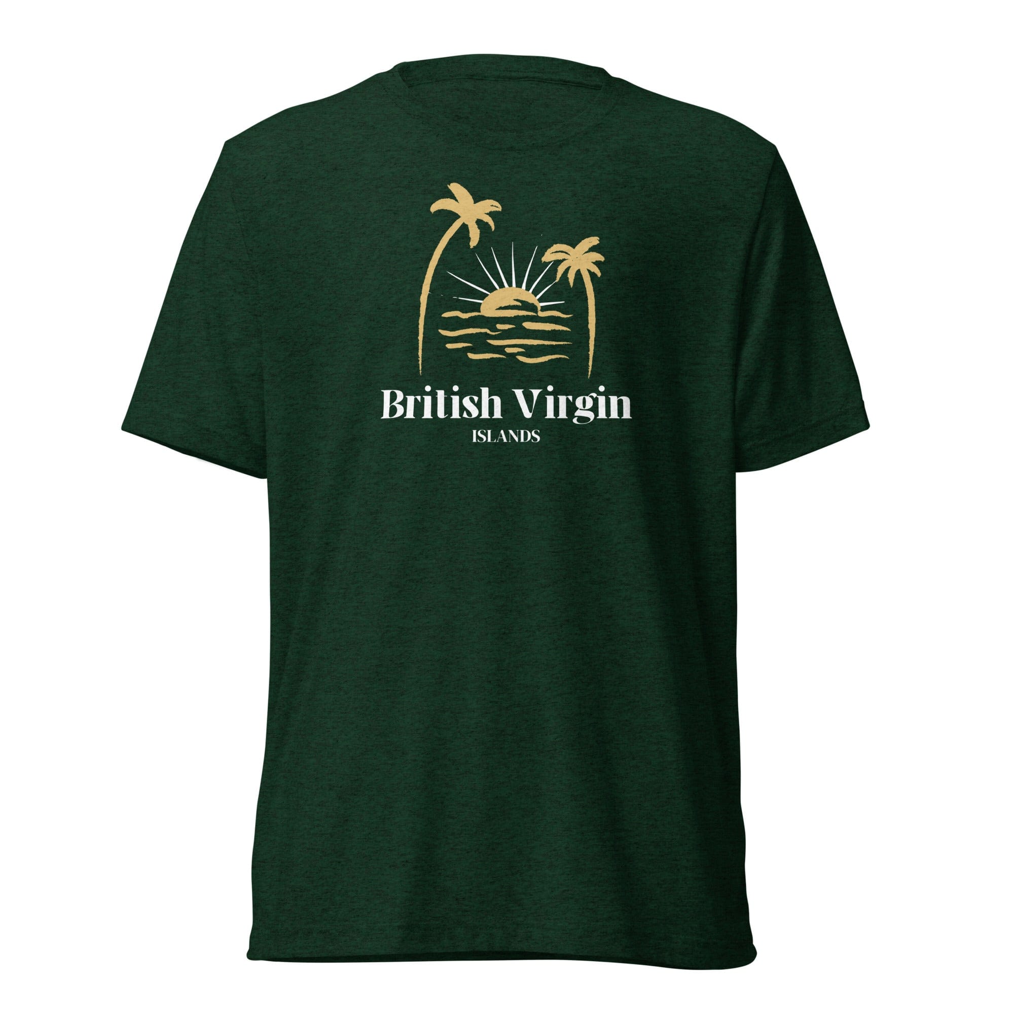 British Virgin Islands T-shirt Emerald Triblend / XS Shirts & Tops Jolly & Goode