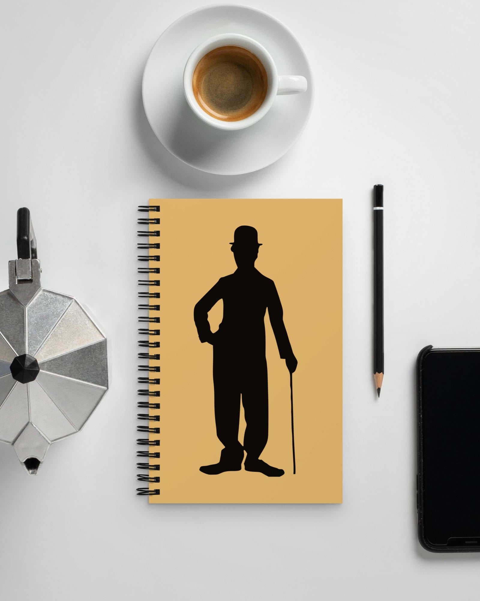 Chaplin Tramp Notebook Notebooks & Notepads Jolly & Goode