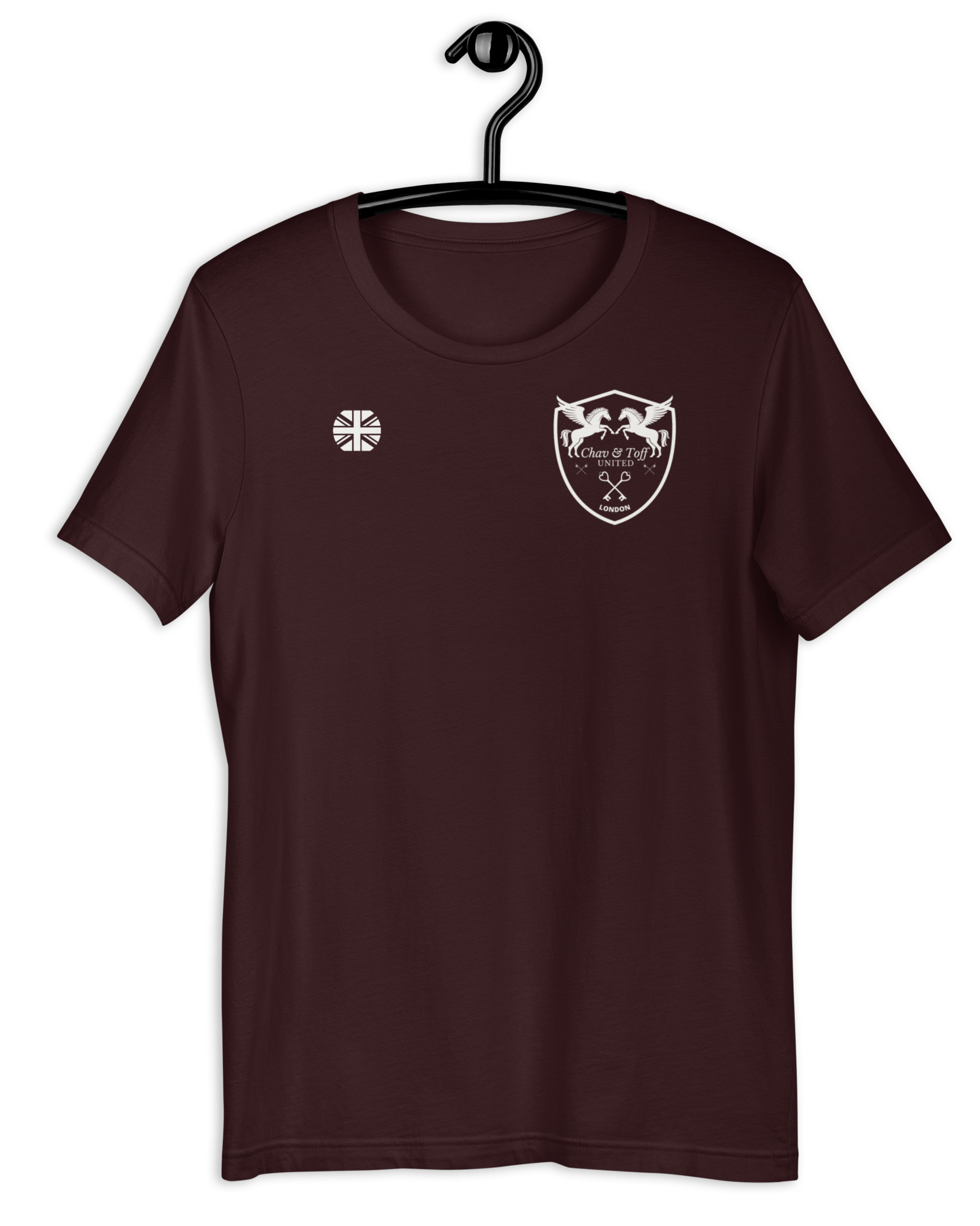 Chav & Toff United London T-shirt Oxblood Black / S Shirts & Tops Jolly & Goode