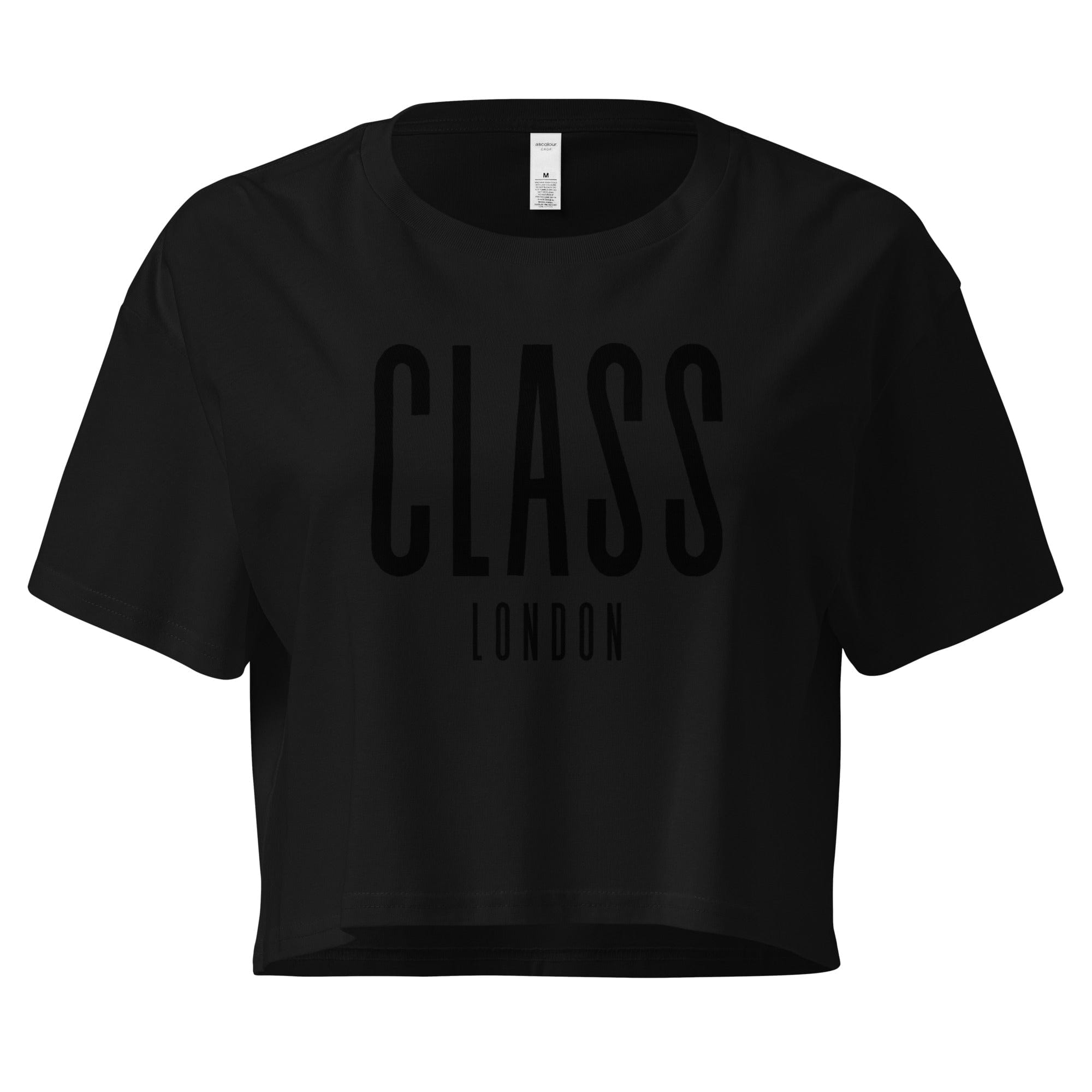 Class London Crop Top | Pink | Black-on-Black Black / XS Crop Tops Jolly & Goode