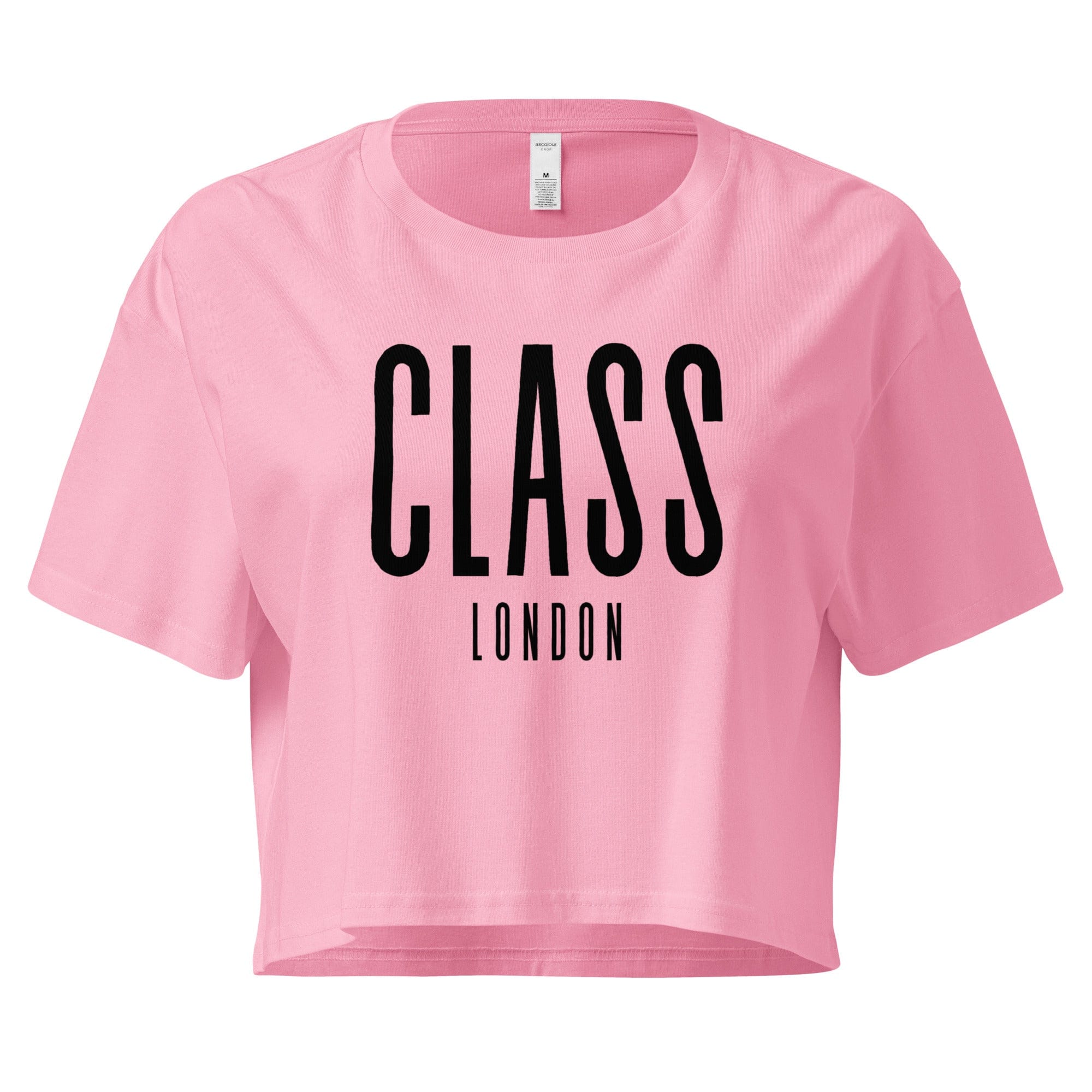 Class London Crop Top | Pink | Black-on-Black Bubblegum / XS Crop Tops Jolly & Goode