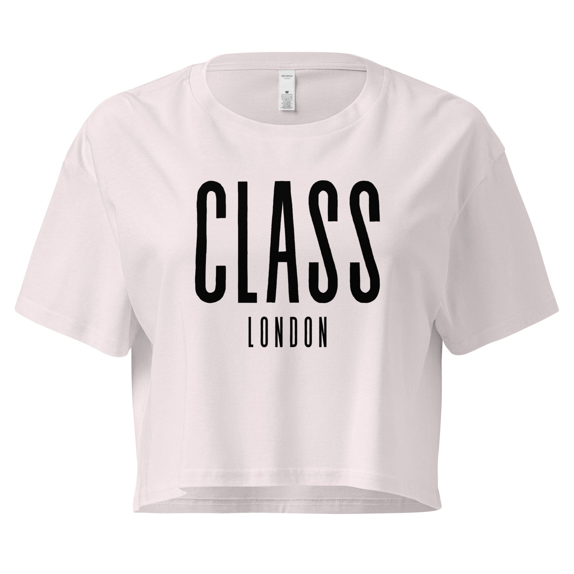 Class London Crop Top | Pink | Black-on-Black Orchid / XS Crop Tops Jolly & Goode