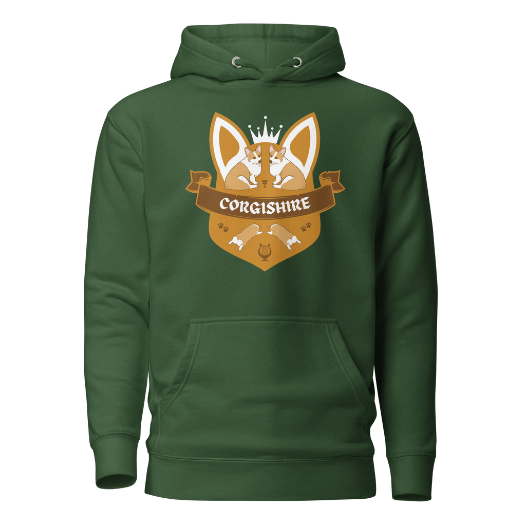 Corgishire Extra Soft Hoodie Forest Green / S Jolly & Goode