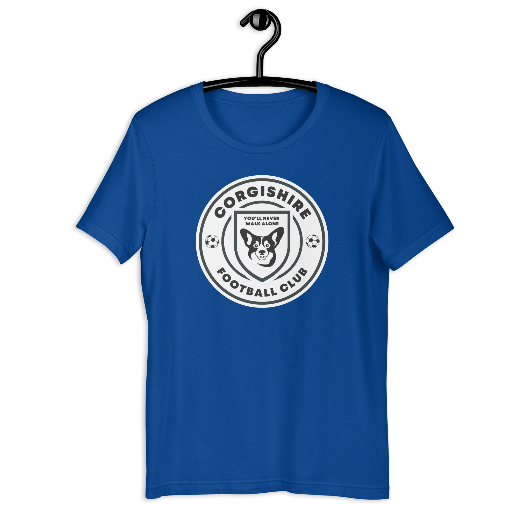 Corgishire FC T-shirt True Royal / S Shirts & Tops Jolly & Goode