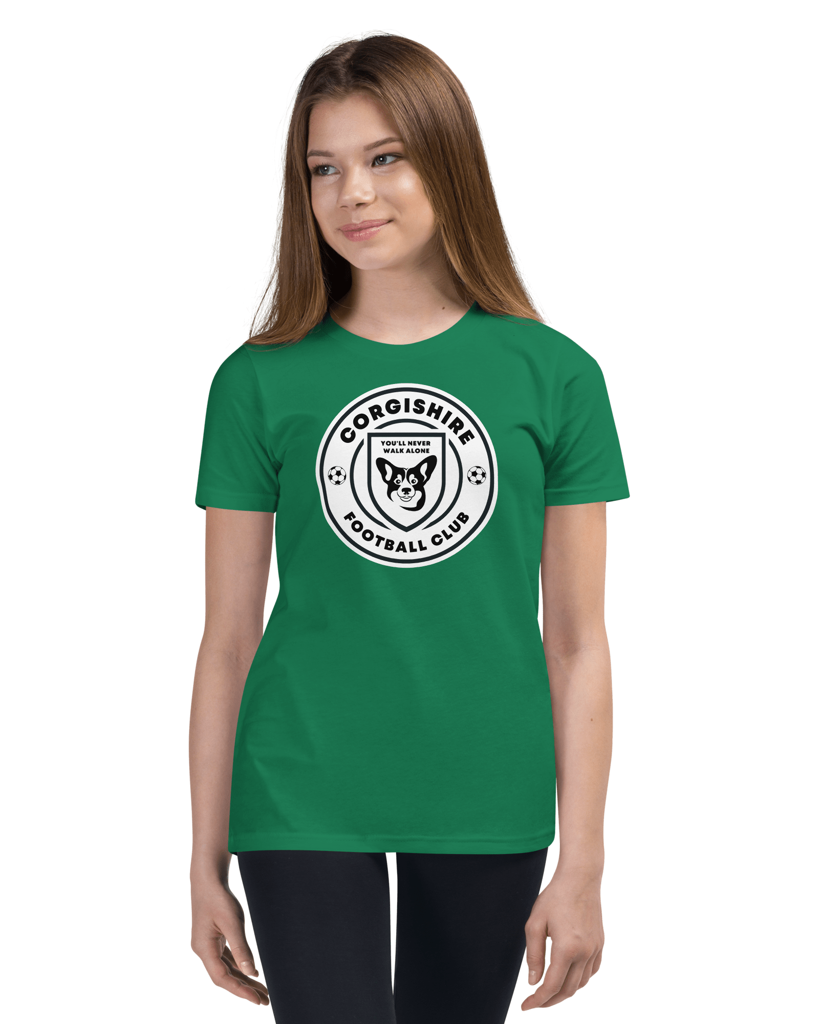 Corgishire FC Youth T-shirt Kelly / S Shirts & Tops Jolly & Goode