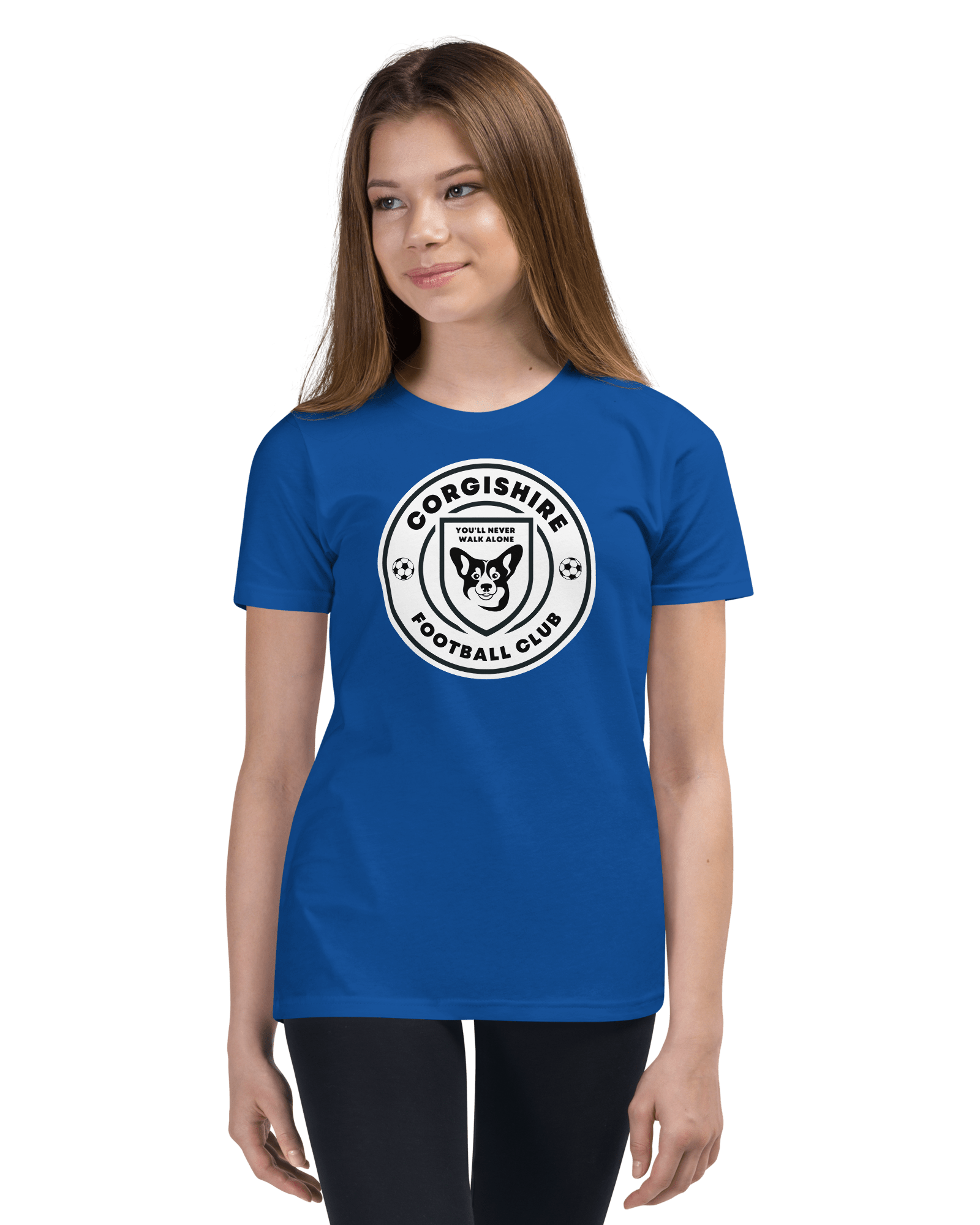 Corgishire FC Youth T-shirt True Royal / S Shirts & Tops Jolly & Goode