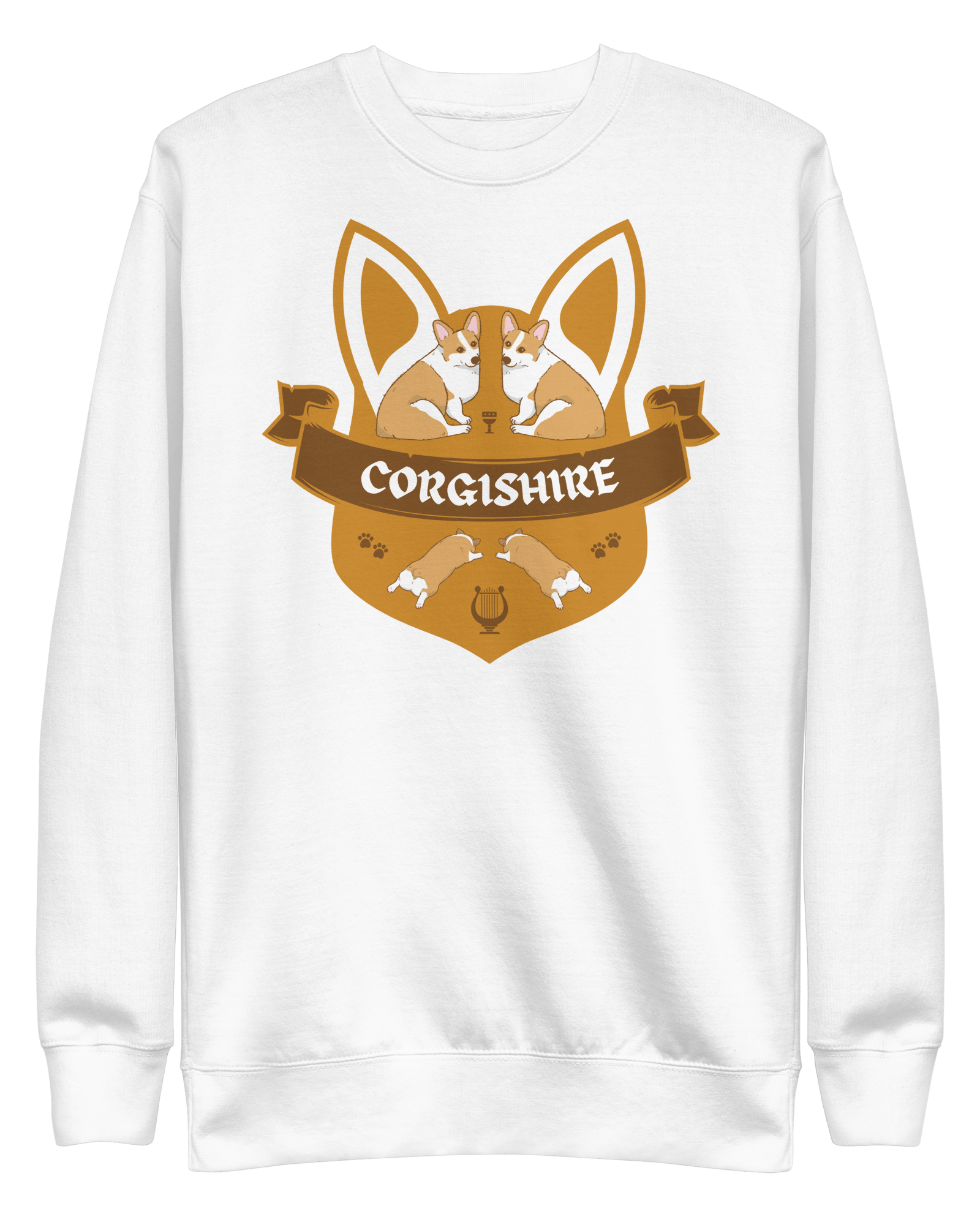 Corgishire Premium Sweatshirt White / S Jolly & Goode