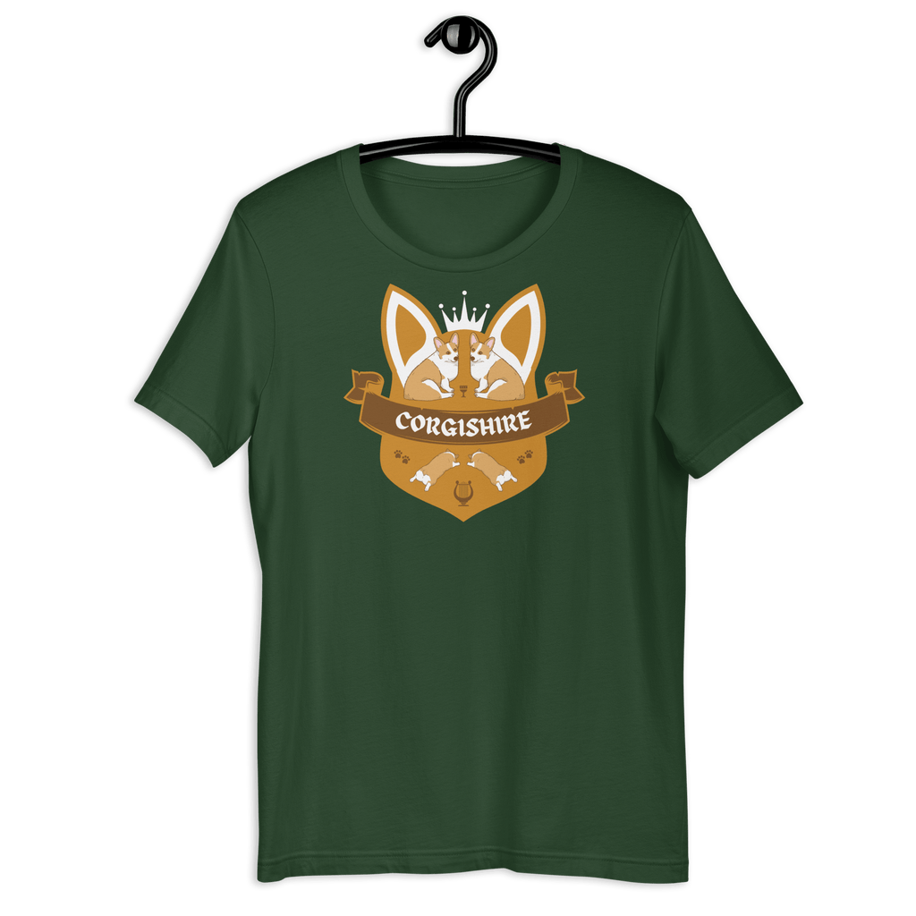 Corgishire T-shirt Forest / S Shirts & Tops Jolly & Goode