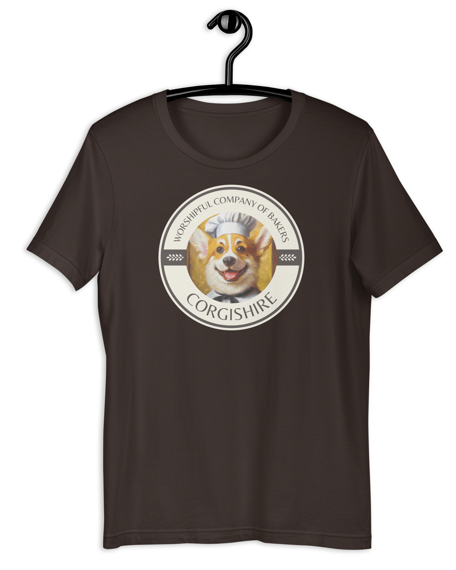 Corgishire Worshipful Company of Bakers T-shirt Brown / S Shirts & Tops Jolly & Goode