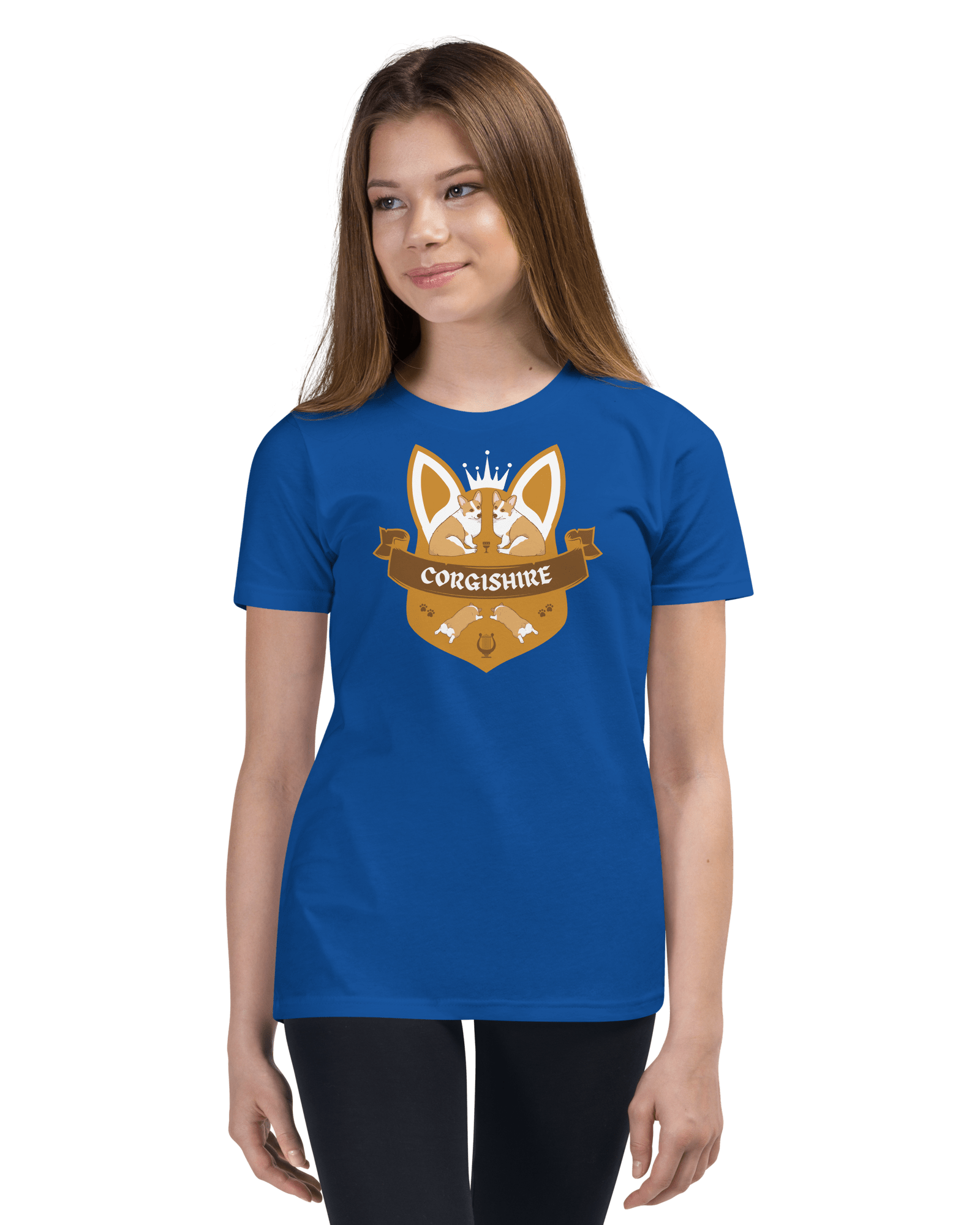 Corgishire Youth T-Shirt True Royal / S Shirts & Tops Jolly & Goode