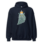 Crowned British Blue Shorthair Cat Hoodie.