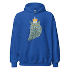 Crowned British Blue Shorthair Cat Hoodie.
