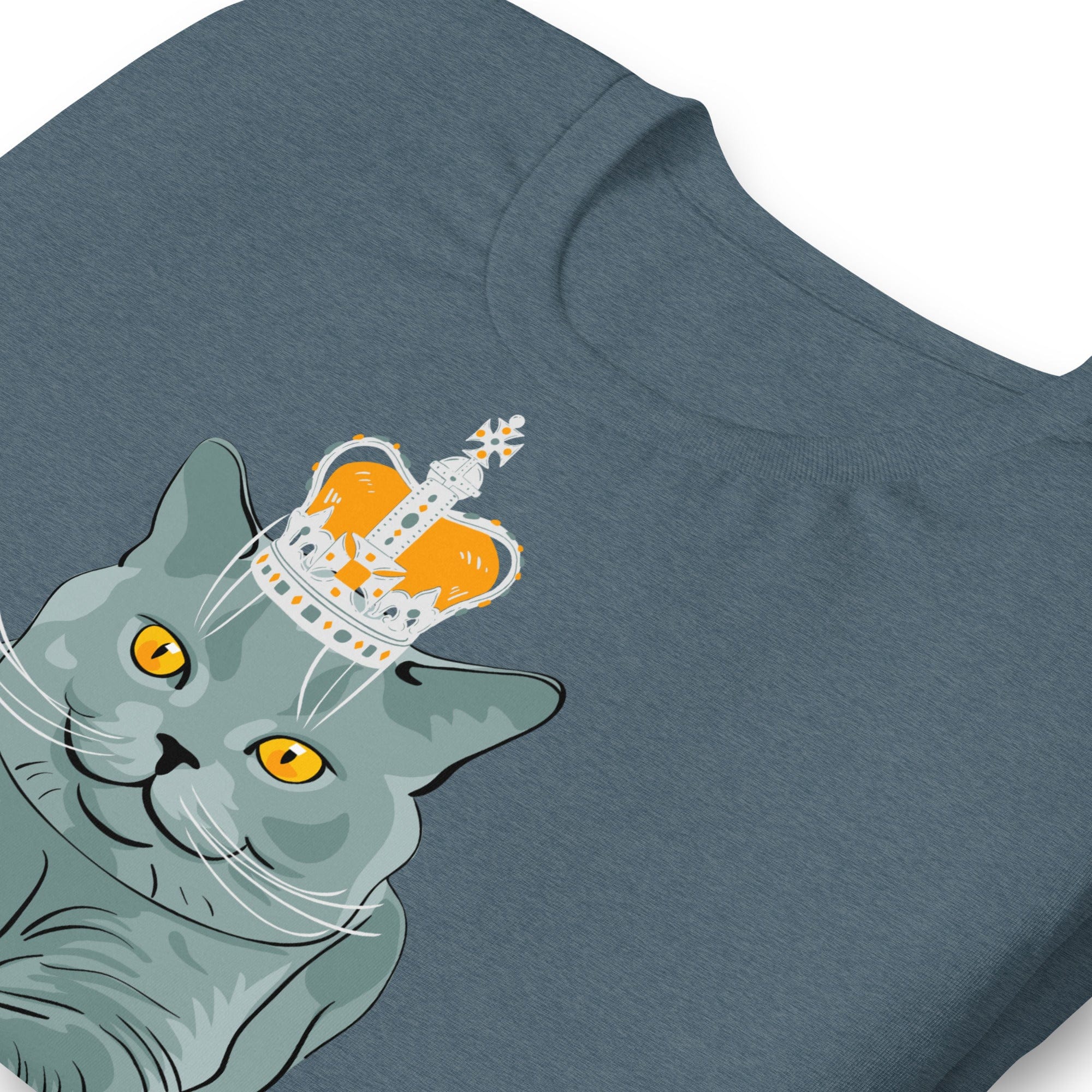 Crowned British Blue Shorthair Cat T-shirt Shirts & Tops Jolly & Goode