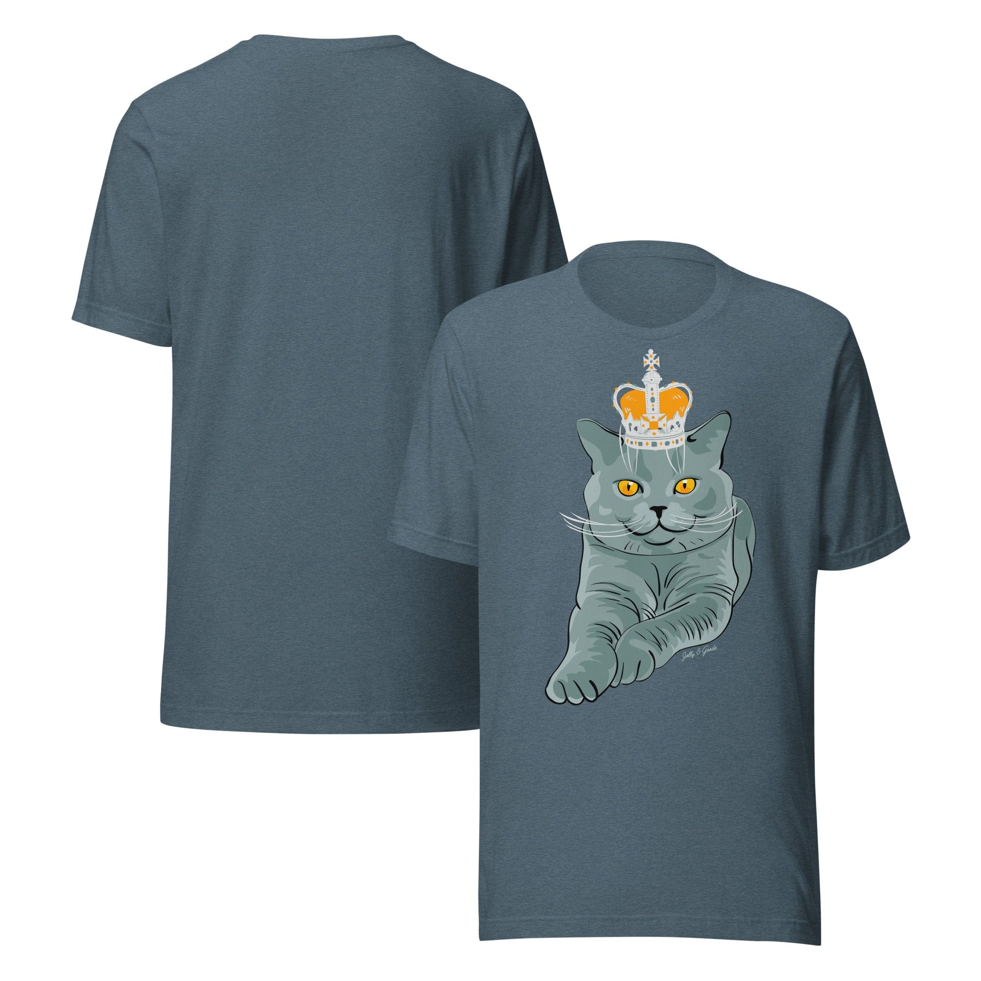 Crowned British Blue Shorthair Cat T-shirt Shirts & Tops Jolly & Goode