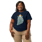 Crowned British Blue Shorthair Cat T-Shirt | Women’s Organic Cotton Tee Women's Shirts Jolly & Goode