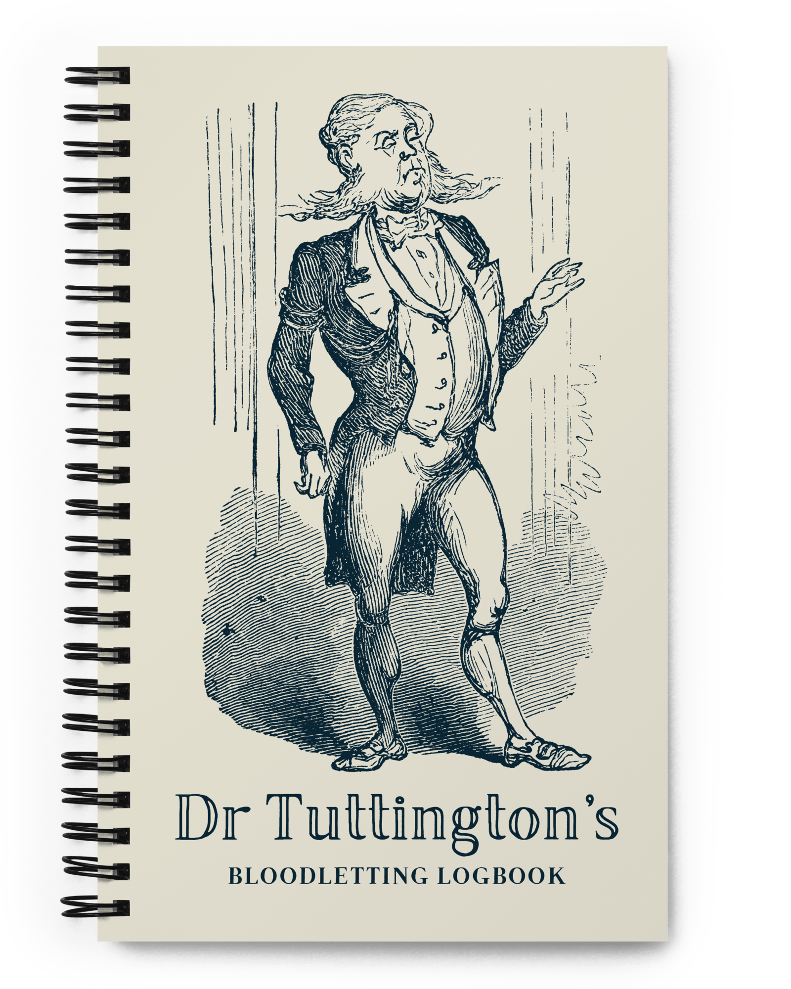 Dr Tuttington's Bloodletting Logbook Notebooks & Notepads Jolly & Goode