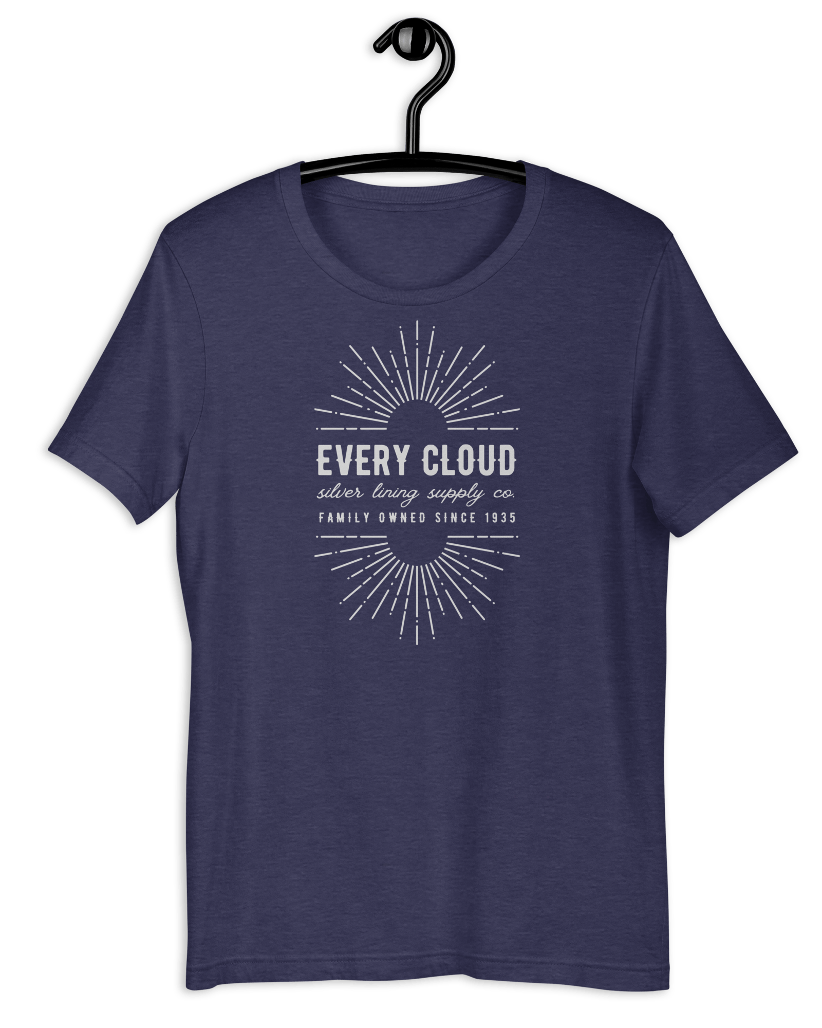 Every Cloud Silver Lining Supply Co. T-shirt Heather Midnight Navy / XS Jolly & Goode