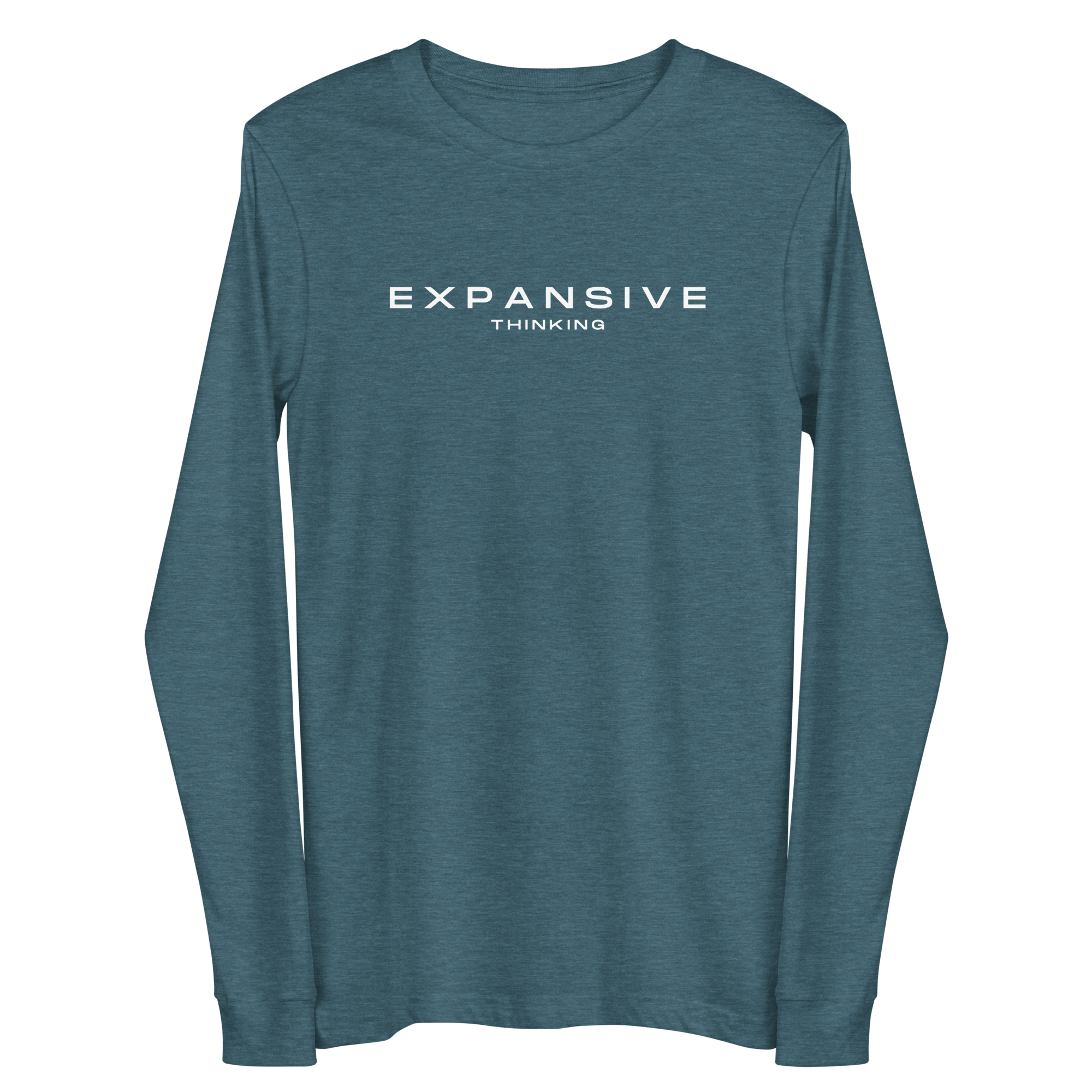 Expansive Thinking Long-Sleeve Shirt Heather Deep Teal / XS long sleeve shirts Jolly & Goode