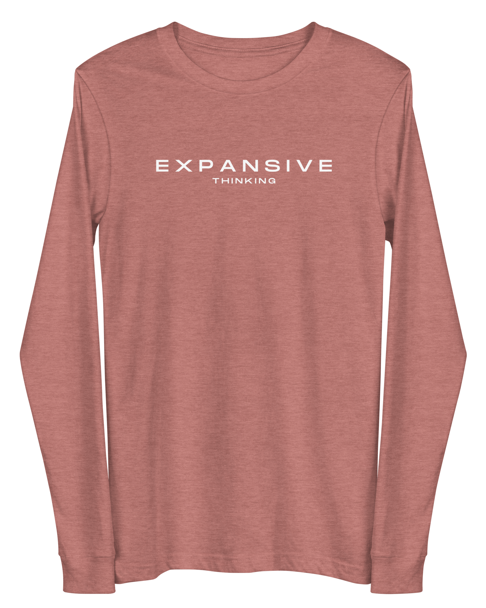 Expansive Thinking Long-Sleeve Shirt Heather Mauve / XS long sleeve shirts Jolly & Goode