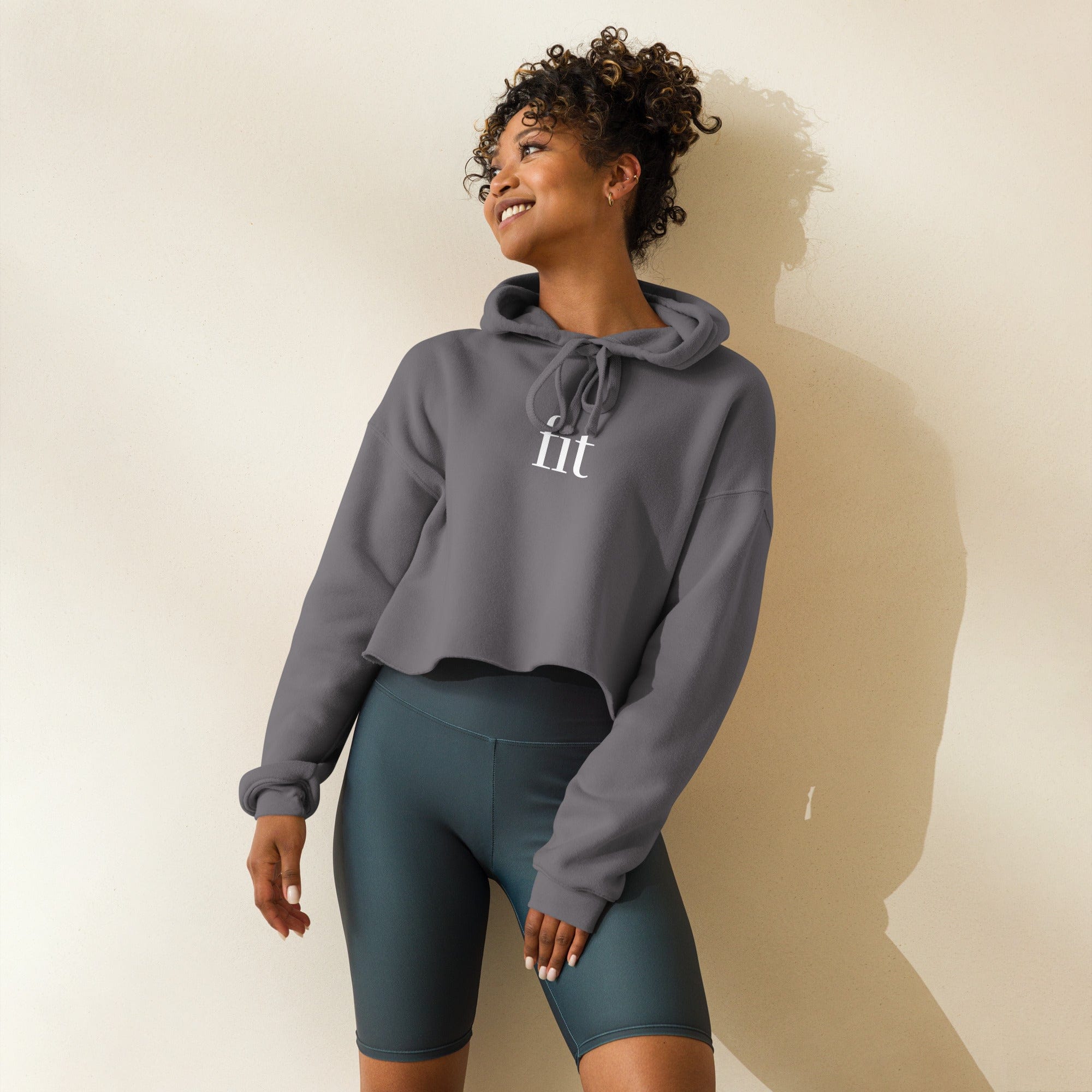 Fit | Crop Hoodie Storm / S Shirts & Tops Jolly & Goode