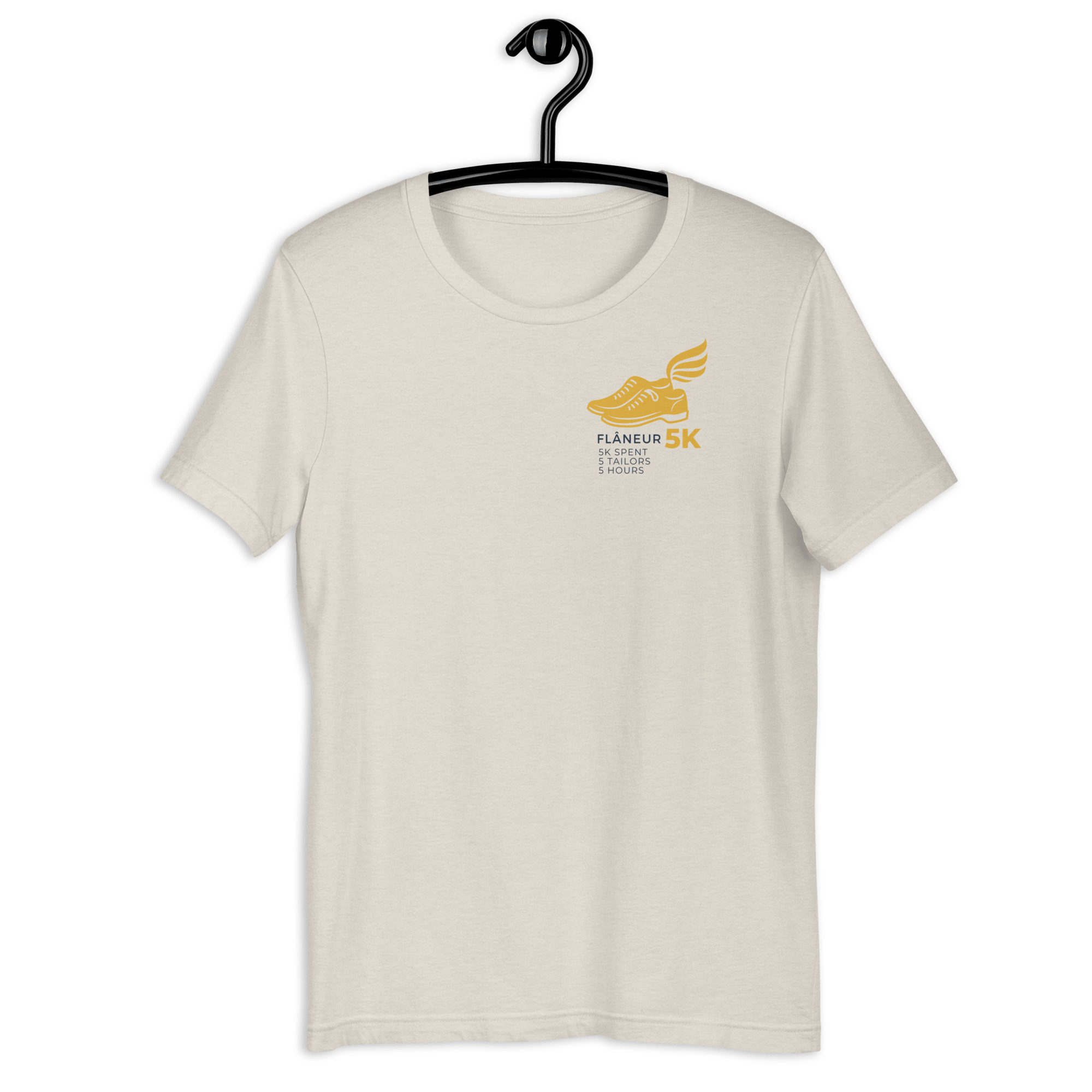 Flaneur 5K T-shirt Heather Dust / S Shirts & Tops Jolly & Goode