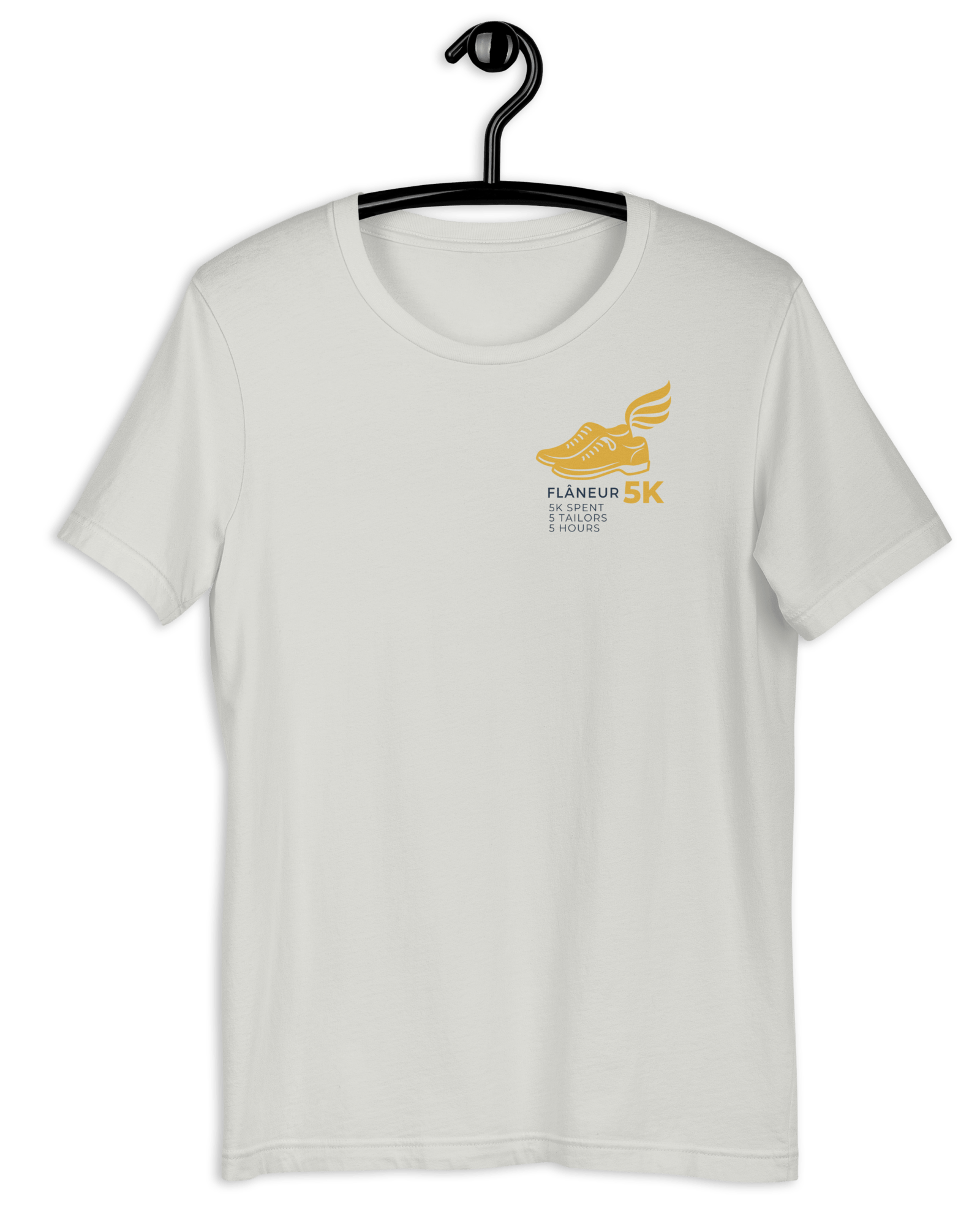 Flaneur 5K T-shirt Silver / S Shirts & Tops Jolly & Goode