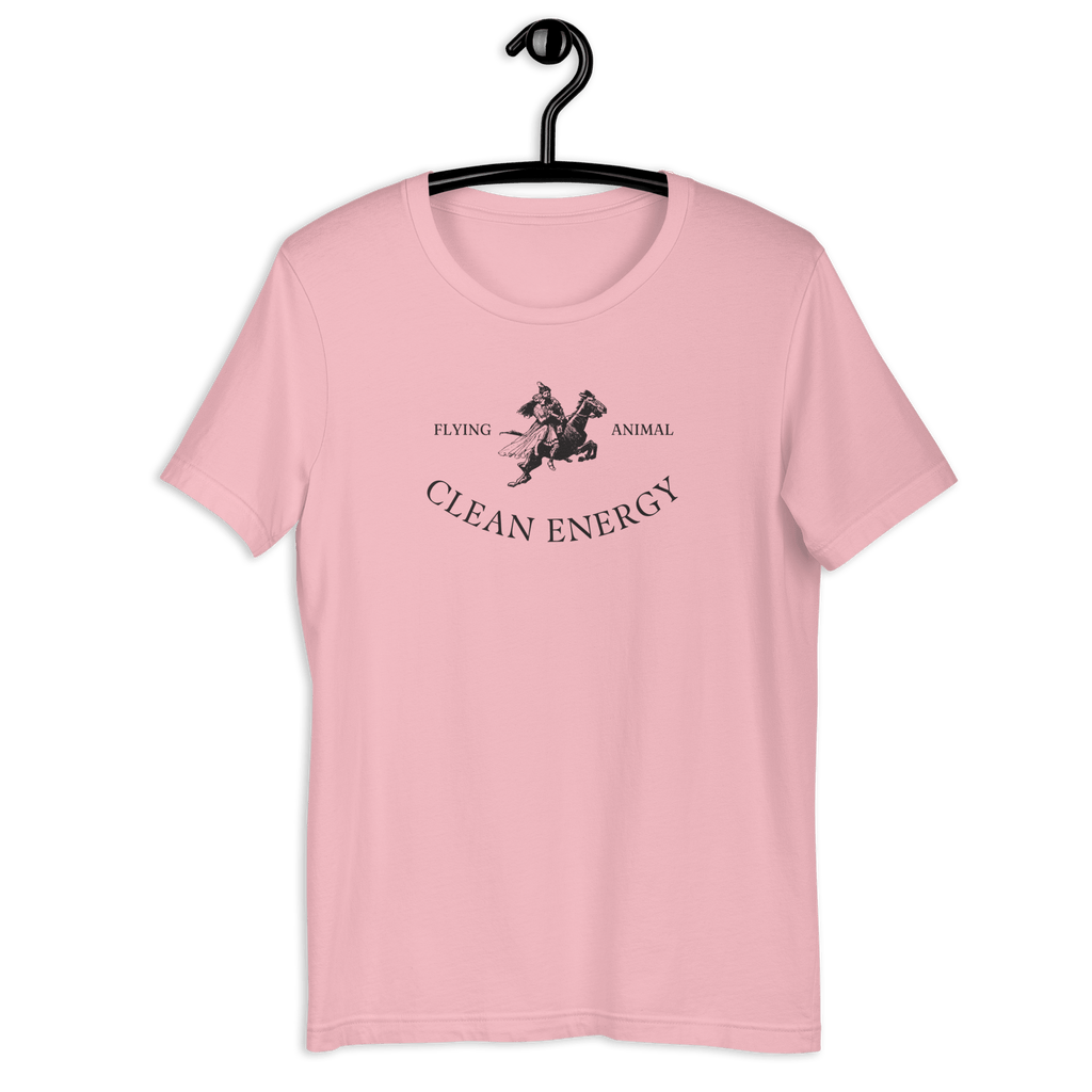 Flying Animal Clean Energy T-shirt Pink / S Jolly & Goode