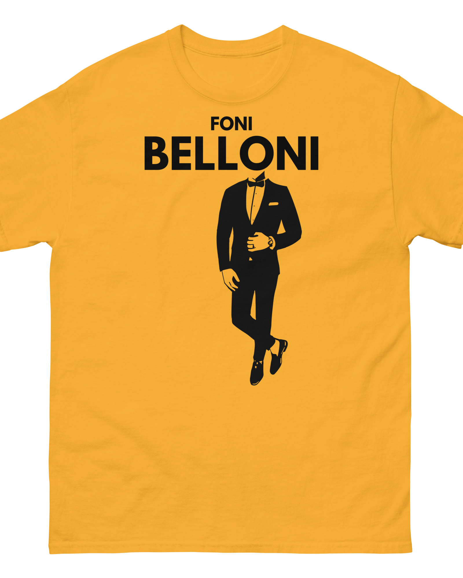 Foni Belloni Men's T-shirt | Heavyweight Cotton Gold / S Men's Shirts Jolly & Goode