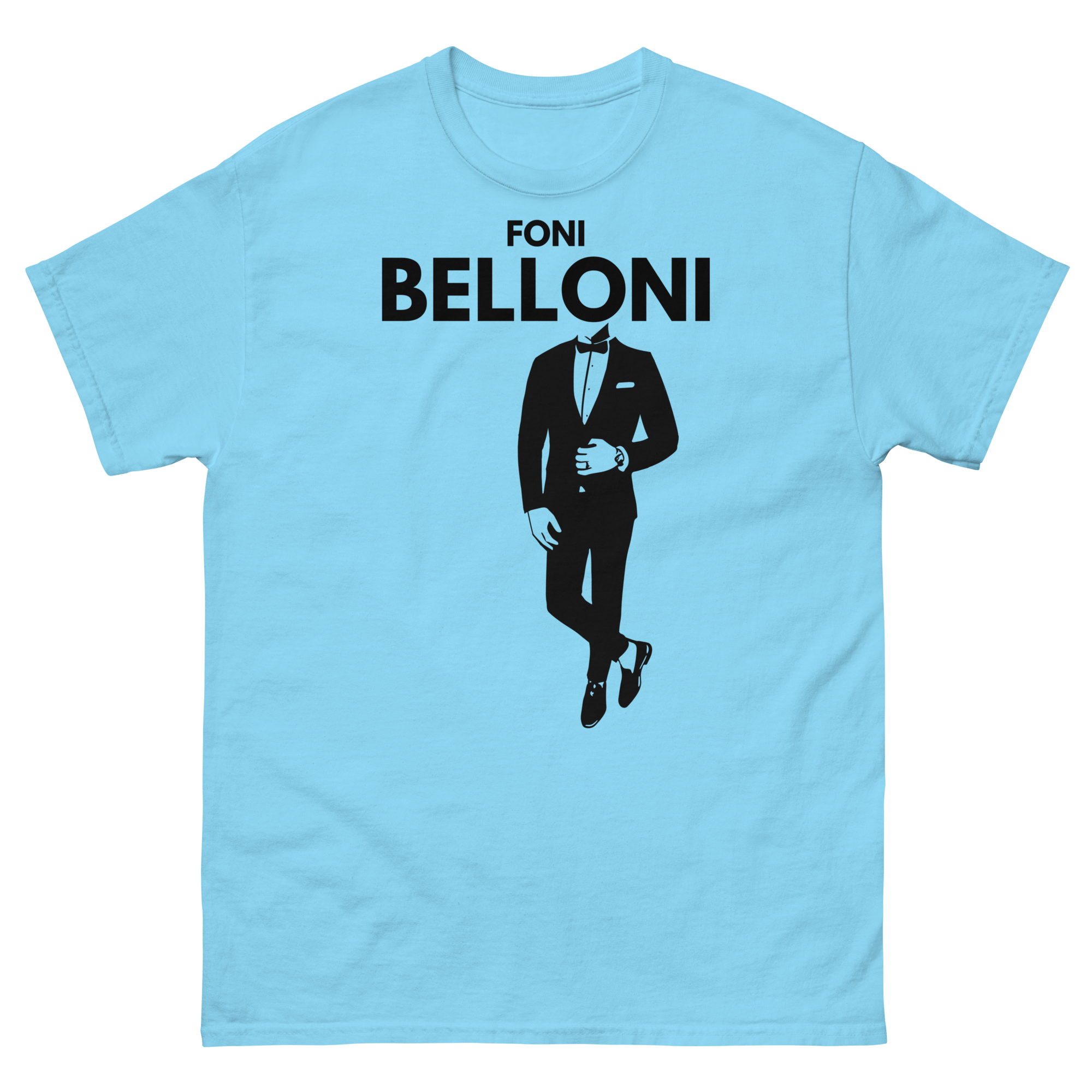 Foni Belloni Men's T-shirt | Heavyweight Cotton Sky / S Men's Shirts Jolly & Goode