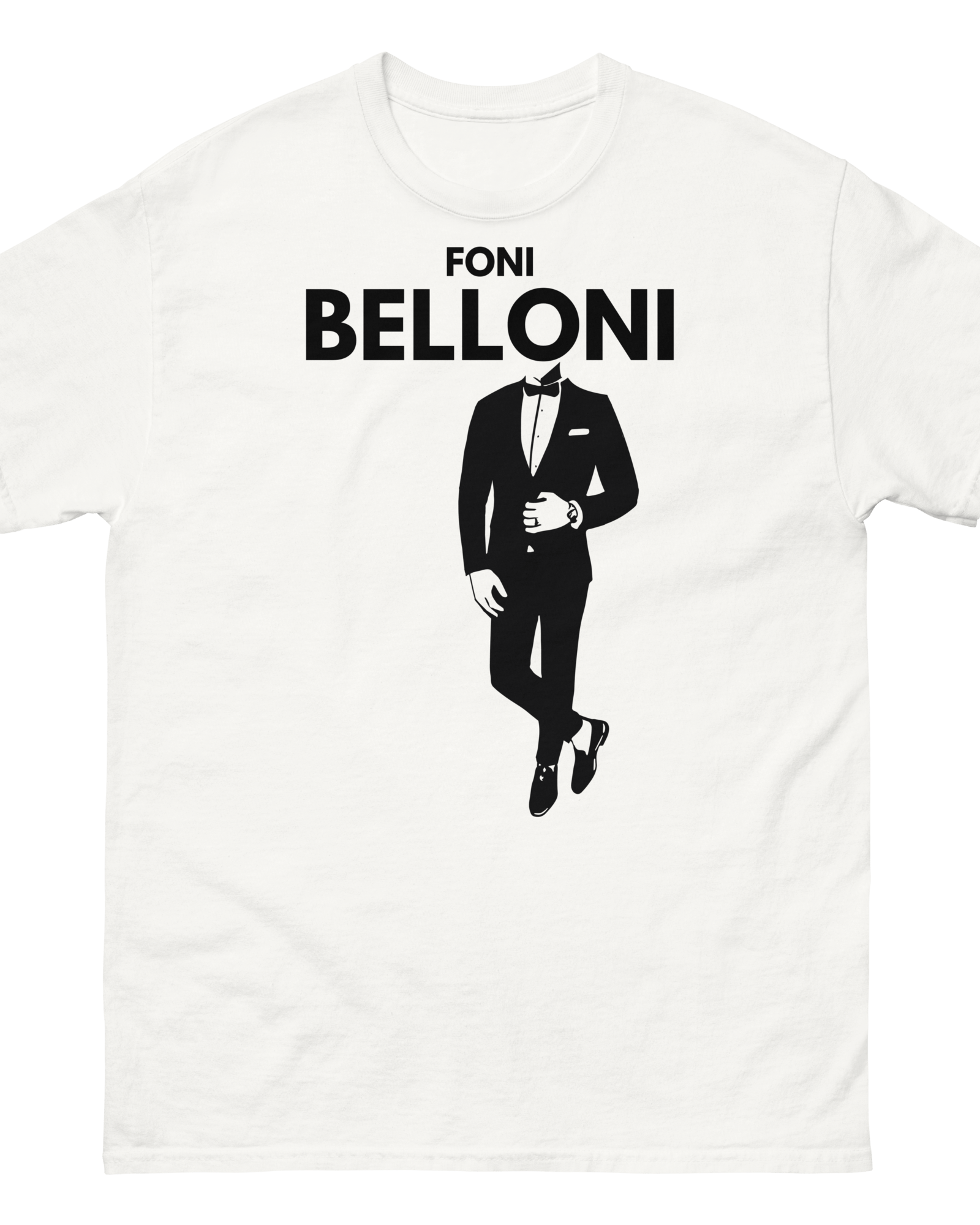 Foni Belloni Men's T-shirt | Heavyweight Cotton White / S Men's Shirts Jolly & Goode