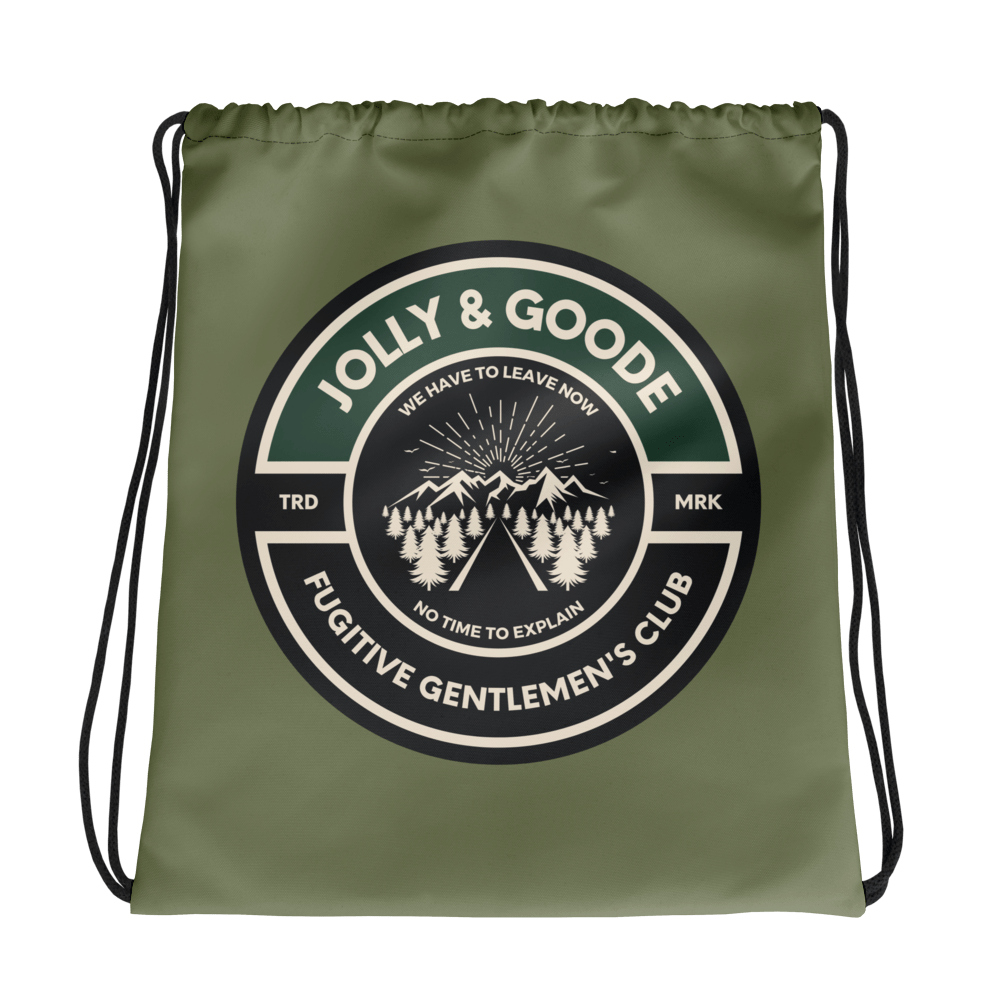 Fugitive Gentlemen's Club Drawstring Bag Jolly & Goode