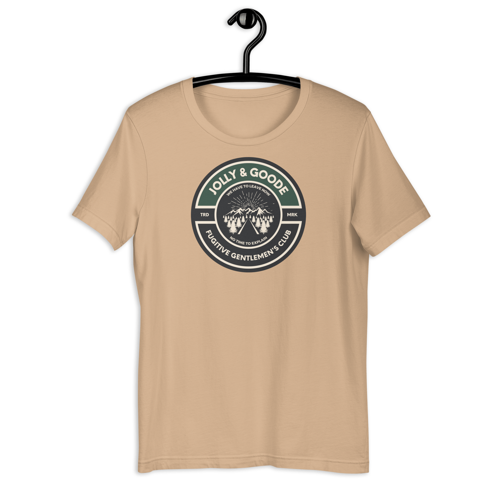 Fugitive Gentlemen's Club T-shirt Tan / S Shirts & Tops Jolly & Goode