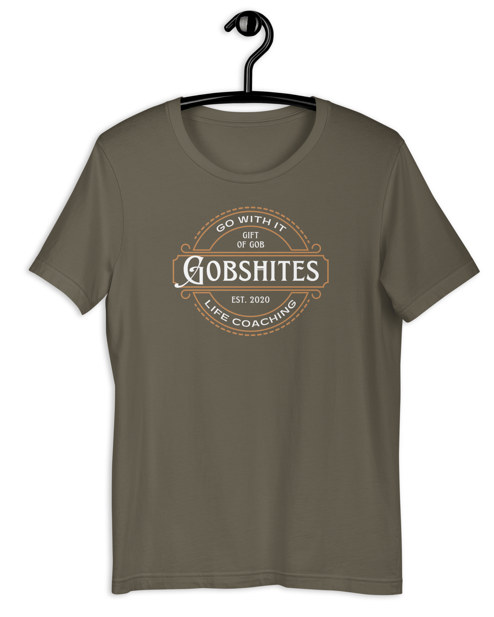 Gobshites Life Coaching T-shirt Army / S Jolly & Goode