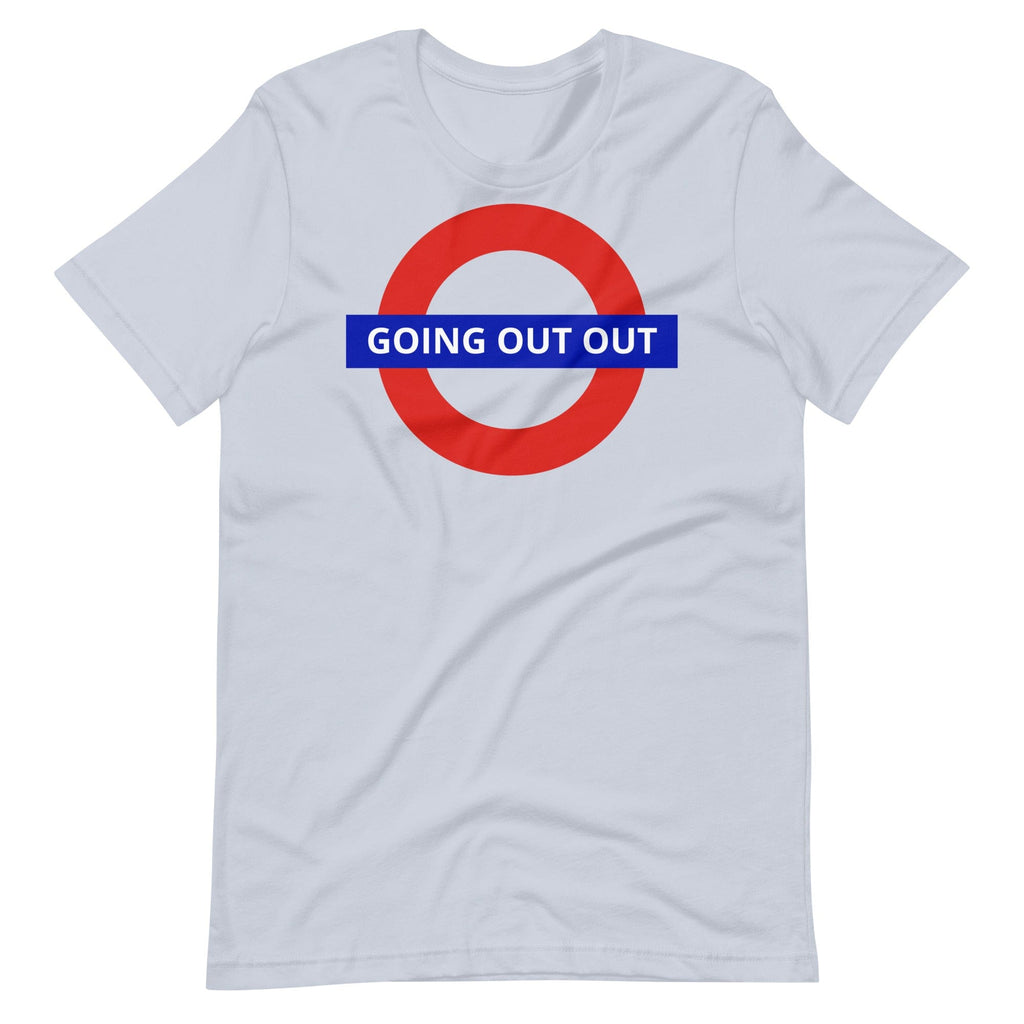Going Out Out London Underground T-shirt | Unisex Light Blue / S Shirts & Tops Jolly & Goode