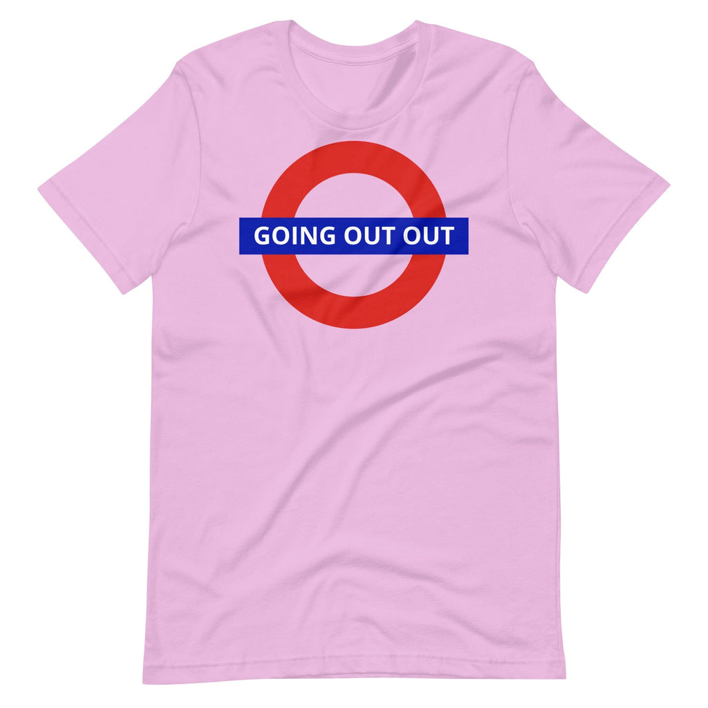 Going Out Out London Underground T-shirt | Unisex Lilac / S Shirts & Tops Jolly & Goode